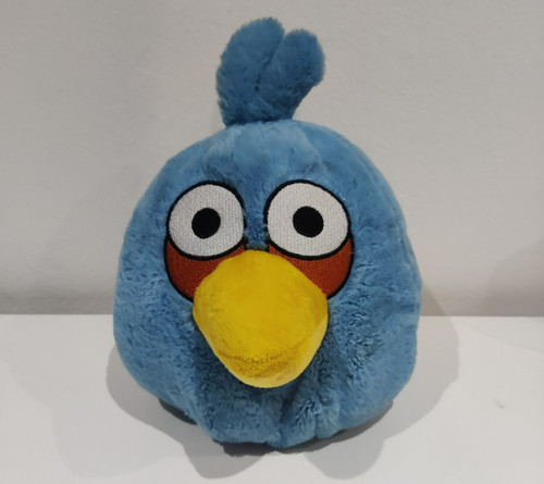 Peluche angry birds blu cm - peluche,