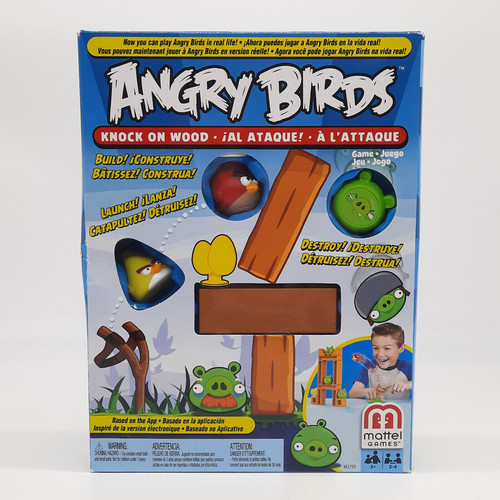 Angry birds knock wood game - angry,